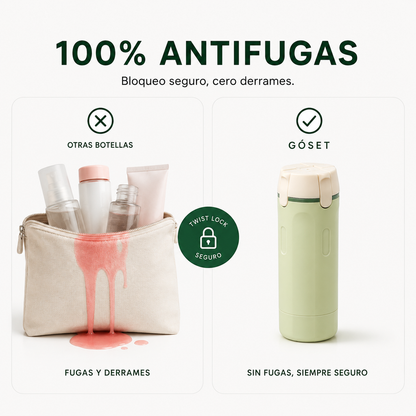 GOSET | Dispensador de Aseo de Viaje 4 en 1