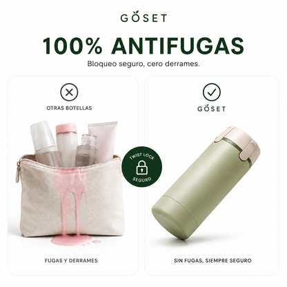 GOSET | Dispensador de Aseo de Viaje 4 en 1
